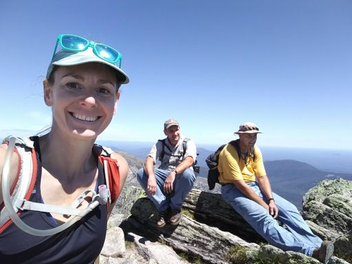 Top of Katahdin (the second time - after going back down to Cut Off to collect the boys.  They might hate me 😄)