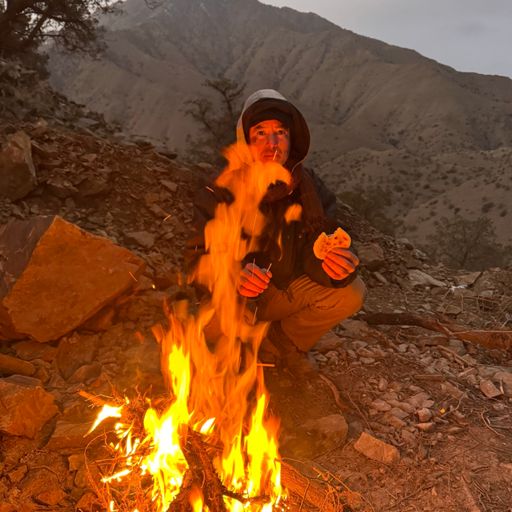 This is Jamil who was heading over the high mountain road also  to Oulad Berhil on his trusty moped. He had stopped to make a fire and warm his frozen hands when I rocked up. We exchanged greetings and I shared  my left overs from breakfast this morning  and he let me warm myself at his fire. Had a great wee google translate blether for a bit then carried on our journeys.  This is what I love about bike 