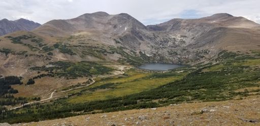 Mt Bancroft and James Peak with Loch Lomand below