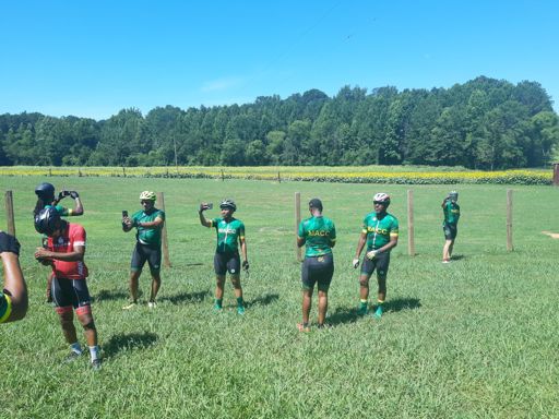 Breakout ride broke off into a field of sunflowers