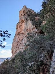 Rocher de Roquebrune avec mon neveu