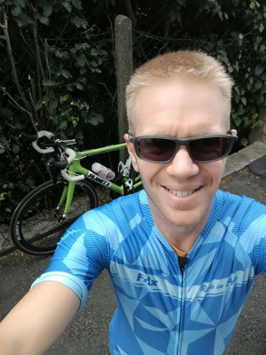 Afternoon sun, winner winner chicken dinner 😎👍🌞🚴