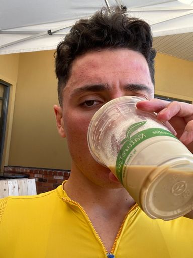 iced oat latte hitting the spot