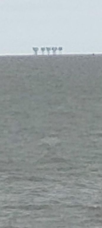 Maunsell Forts, north of Seasalter, Whitstable. Curiously not recorded on OS maps.  https://www.whitstable.co.uk/whitstable-sea-forts#:~:text=Whitstable%20Sea%20Forts&text=Sitting%20off%20the%20coast%20of,are%20Whitstable%27s%20Maunsell%20Sea%20Forts.