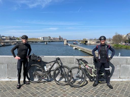 De finish in Maastricht.