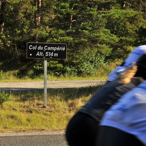 De eerste col van de dag was de Col du Campérié (51400 cm).