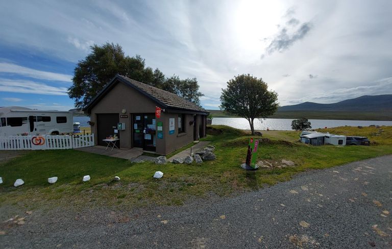 Just when we thought we were alone! Caravan Club location selling Walls Ice cream.