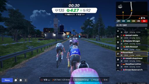 po startu .... totální úprk ....