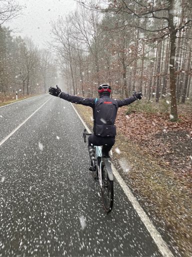 Endlich mal wieder Schneegestöber🖖🥶