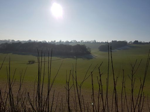 Despite the sun it was icy in the shade