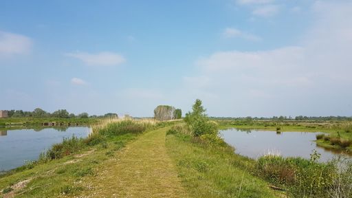 De wandeling naar het vakje was prachtig!!!