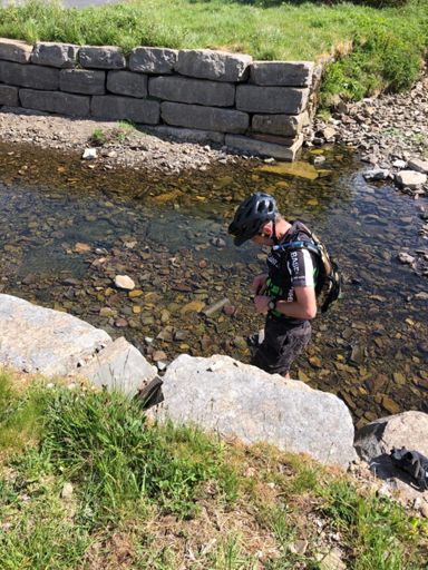 No, he was washing his hands