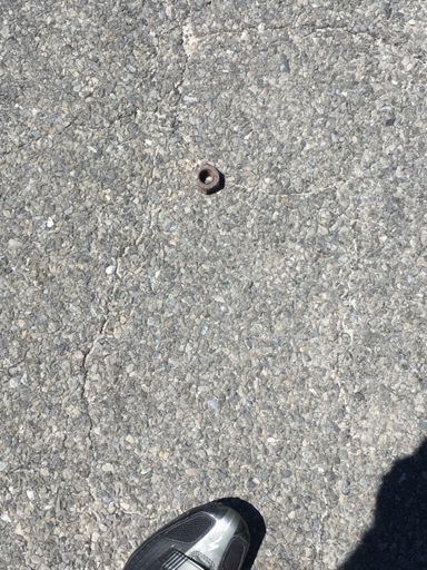 C'mon the climb wasn't that tough! I took the nut home. Never know when you'll need a 3rd nut.