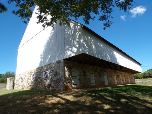 bank barn at the Newcomer Farm