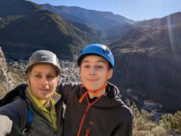 Via ferrata de la Brigue avec mon neveu