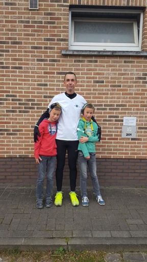 Na: laatste twee rondjes samen gelopen.