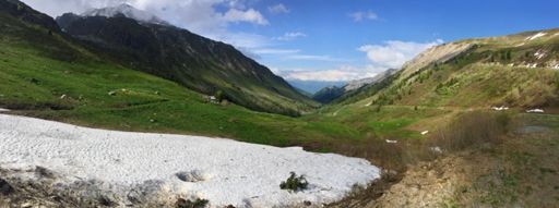 Uitzicht op de vallei van de Glandon.