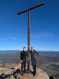 Rocher de Roquebrune avec mon neveu
