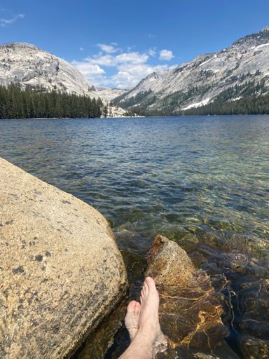 Chillin’ before the return climbs