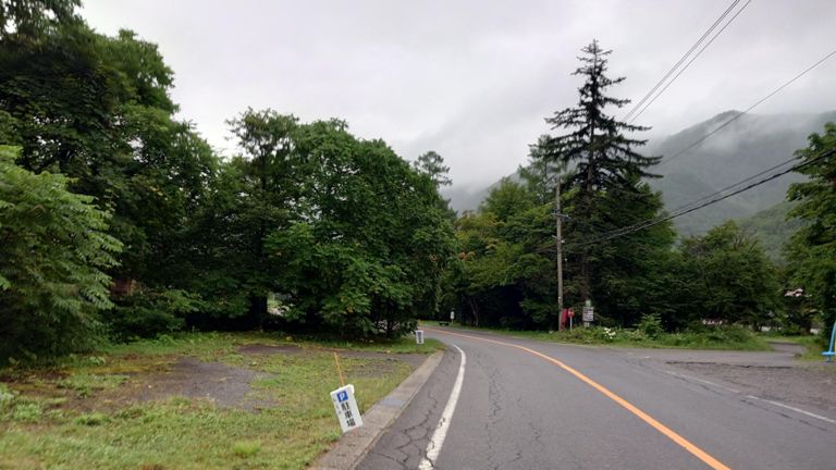 出発直後、この後しばらくしてから霧雨
