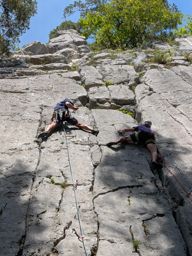 la Nostalgique (5c 5 longueurs) + Secret land 6a