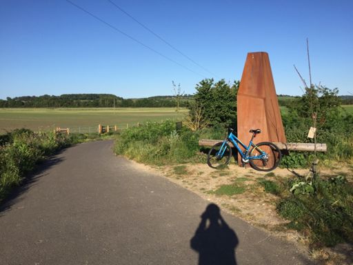 Ladies' bike in the early morning on the Greenway