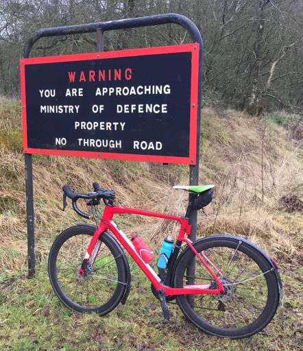 Headed out on the #PushIron again today for another @strava #GranFondo and put a bit of effort in on the #DeadEnd road from #Gilsland up to #RAF #Spadeadam.  I made sure I turned around at the gatehouse into the base!
.
.
.
.
#YouShallNotPass #Cumbria #TheBorders #Military #Training #BorderReivers #CyclistsOfInstagram #BeardsOfInstagram #BeardedCyclist #Cycling #CycleLife #RideBikes #CyclingPhotos #RideWithStyle #CyclingAddict @ribble_cycles #MyRibble @rideshimano @fizikofficial @speedplaypedals @garmin @barflybike @maviccycling #DiscBrakes @pirelli #Tubeless @sks_germany #MudGuards @colddarknorth @topflaps #MudFlaps