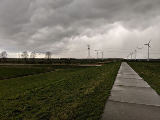 Unwetter auf dem Knardijk