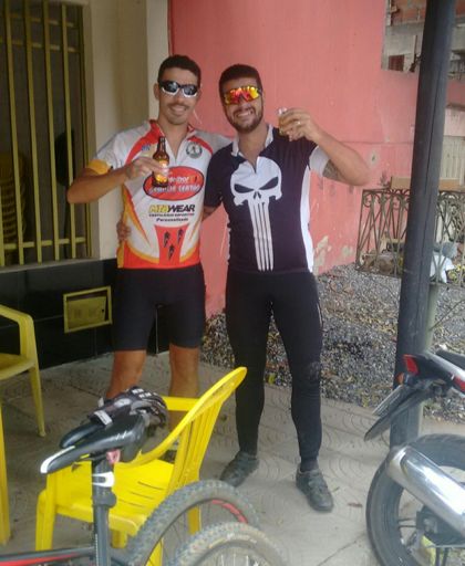 Eu e o Ricardo Meireles ex baterista da banda Silent Cry de GV