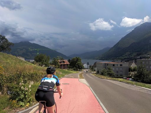 See that gloom? That's the far side of the lake. Heading towards that felt a little funny.