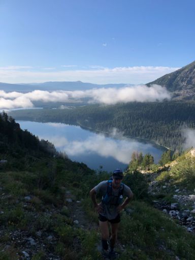 A few mins after leaving the lake. The vert goes by fast!