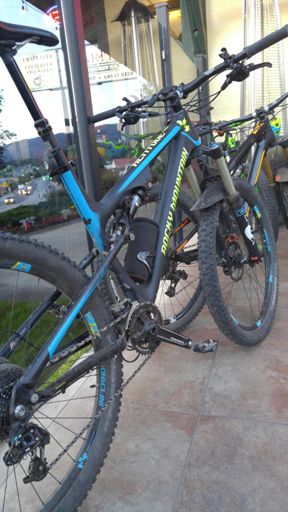 My trusty steed resting at the local watering hole.