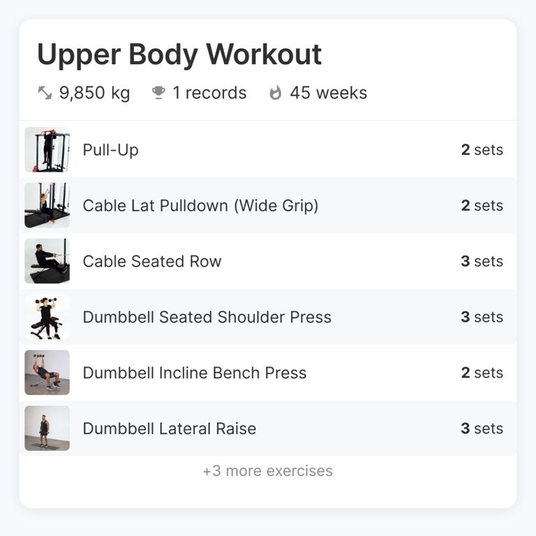 Upper Body Workout