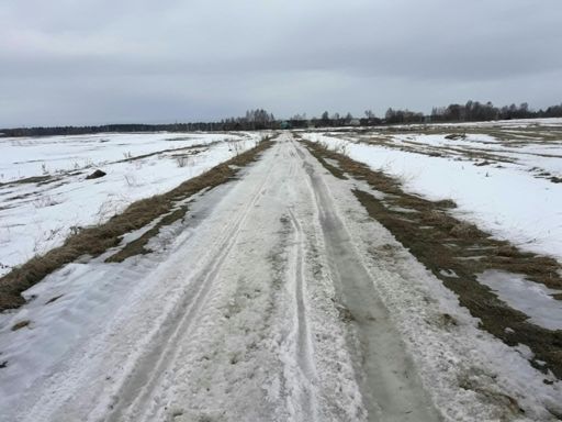 Раскисло...
А совсем недавно тут такая ровная белая дорожка была...