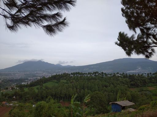 Two legendary mountain in northern Bandung