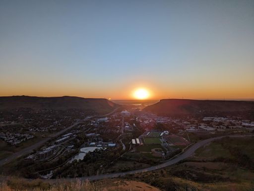 Beautiful sunrise from Lookout Mountain.