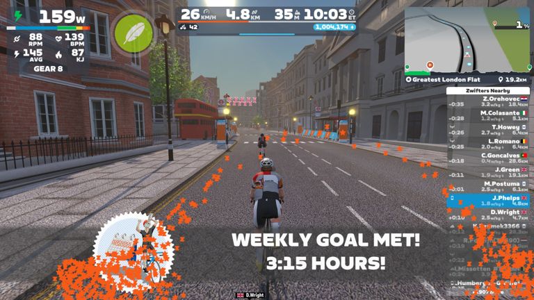 Zwift - Greatest London Flat in London - 40km ride 2