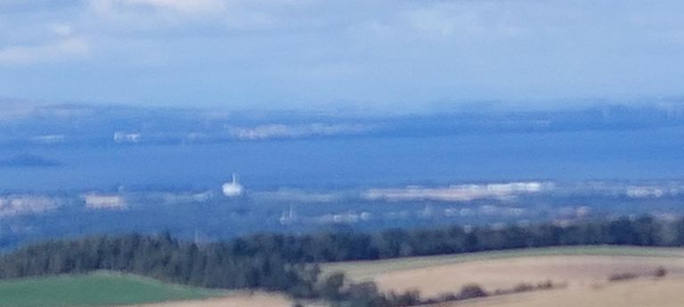 25 miles away on the Firth of Forth