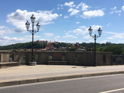 Blick von der Elbbrücke nach Pirna