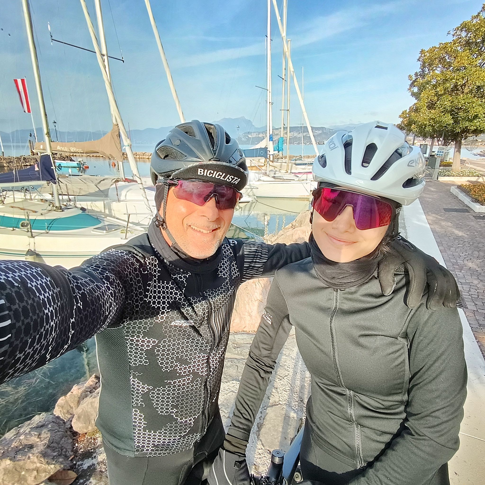 Selfie a Cisano con mia figlia