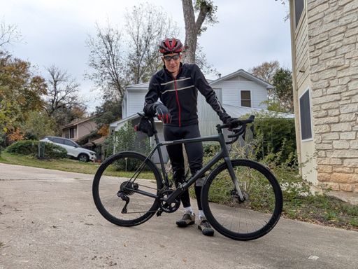 Not a day for the SPD sandals...