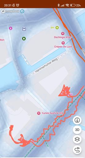 Hier die wirklich wahre Route