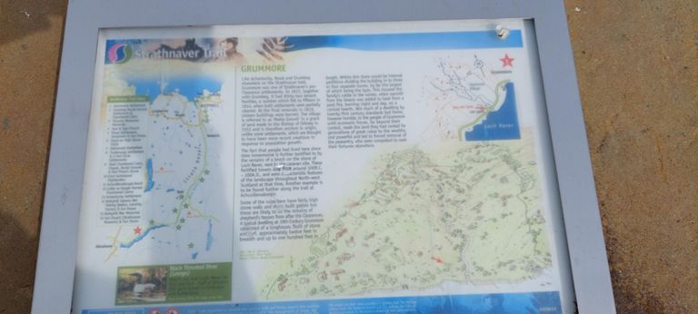 Information plaque at Grummore on Strathnaver Museum's Strathnaver Trail: https://www.strathnavermuseum.org.uk/wp-content/uploads/StrathnaverTrailMap.pdf