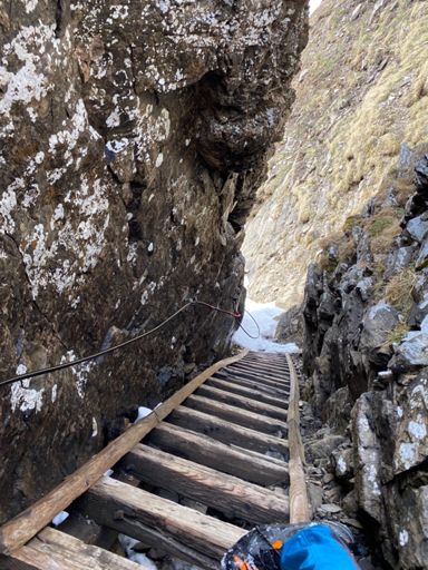 Stairs up to Alvier