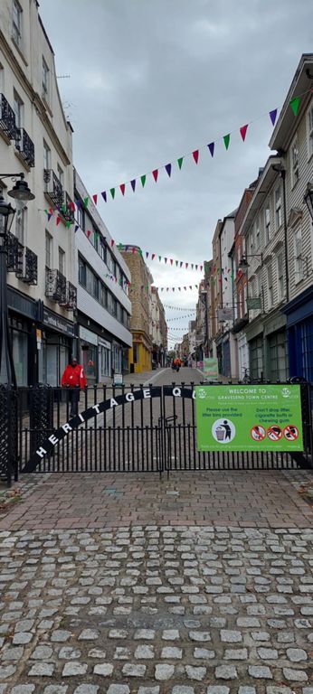 From the bottom of High Street, opposite the pier.
