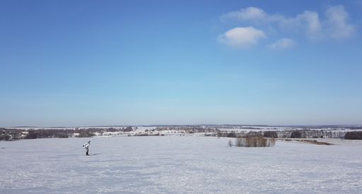Поля в долине Осетра напротив Чулки-Соколово.