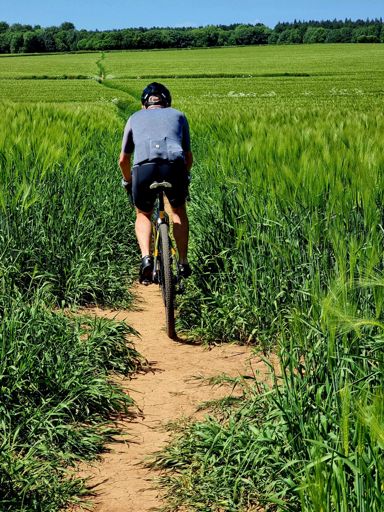 Mr H doing a rare thing. Being on the front dare, I say...