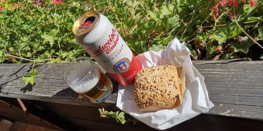 Belohnung auf dem Sonnenbalkon