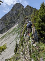 Crêtes au dessus du Schwarzsee : Fochsenflue et Chörblispitz