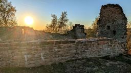 Châteaux de Saverne au soleil couchant